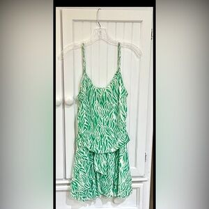 Womenβs Strappy Mini Dress - Green Diane Von Furstenburg - XL